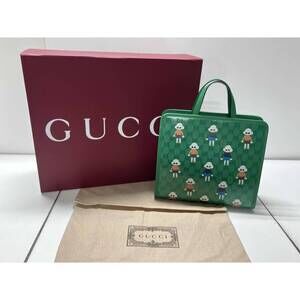 GUCCI GG Crystal Handbag Kim Seung yeon Green